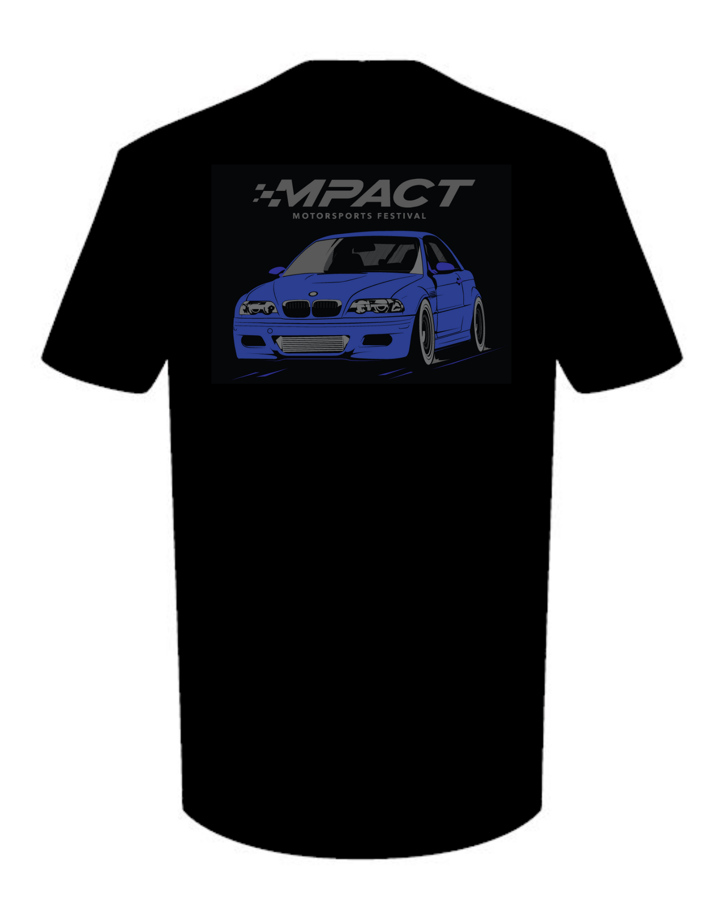 E46 M3 "Generations" 2023 Design - Short Sleeve T-Shirt - Black