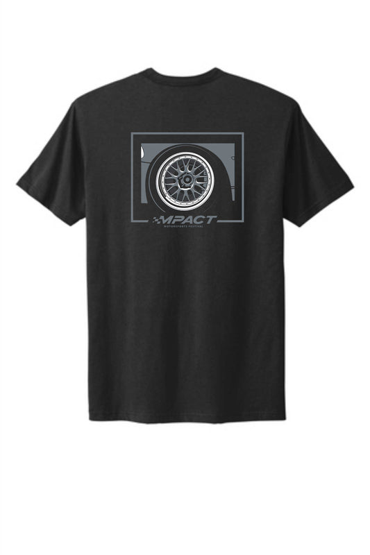 E88 "Wheels" - Short Sleeve T-Shirt - Black